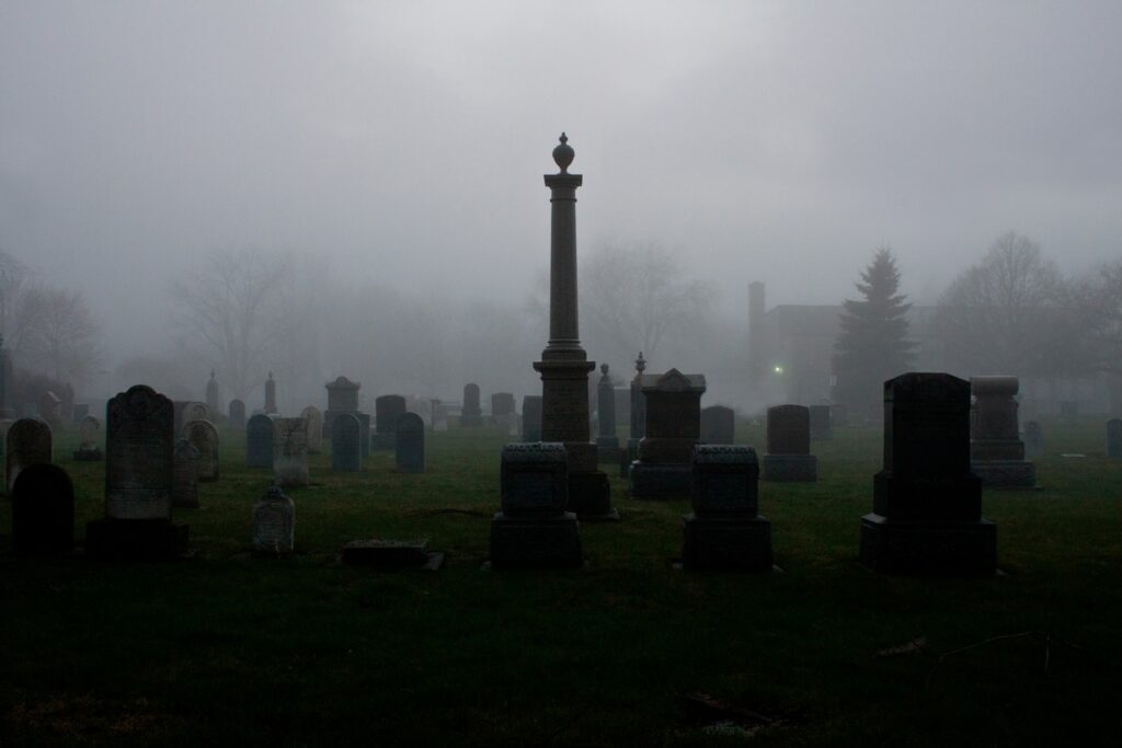 Foggy Graveyard photo by Scott Rodgerson